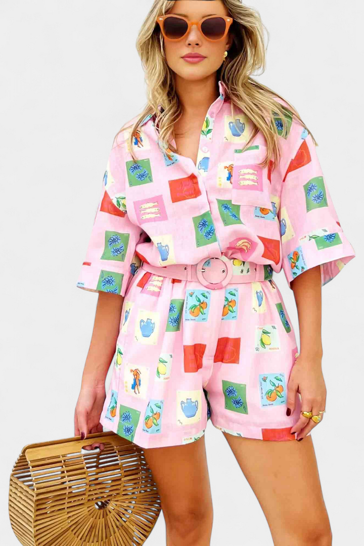 Mariluz | Camisa y shorts