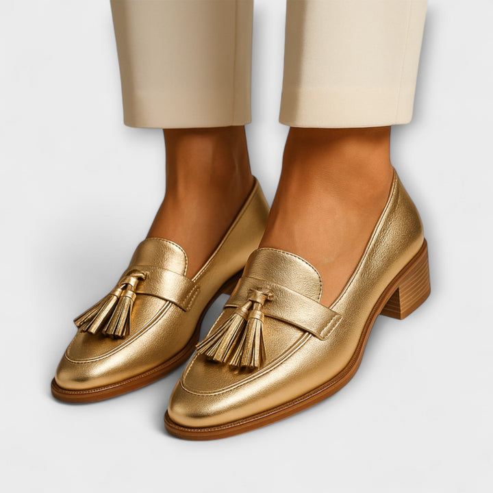 Celeste | Mocasines Oro