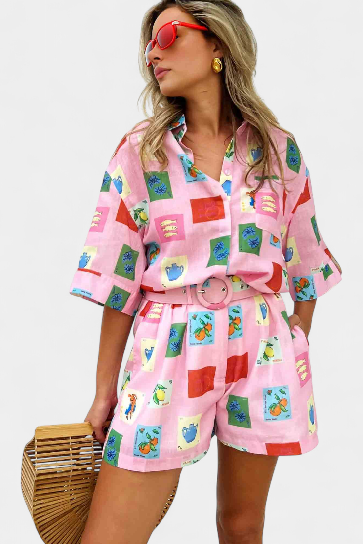 Mariluz | Camisa y shorts
