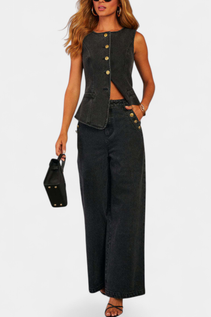 Ludovica | Chaleco+jeans