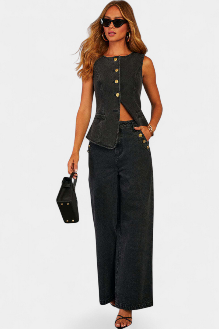 Ludovica | Chaleco+jeans