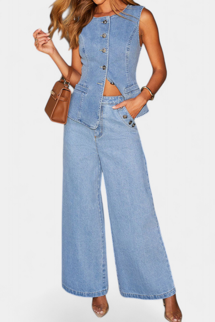 Ludovica | Chaleco+jeans