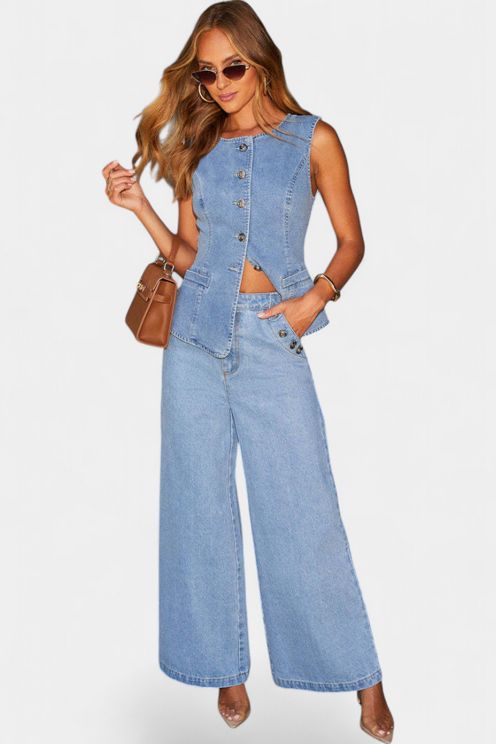 Ludovica | Chaleco+jeans