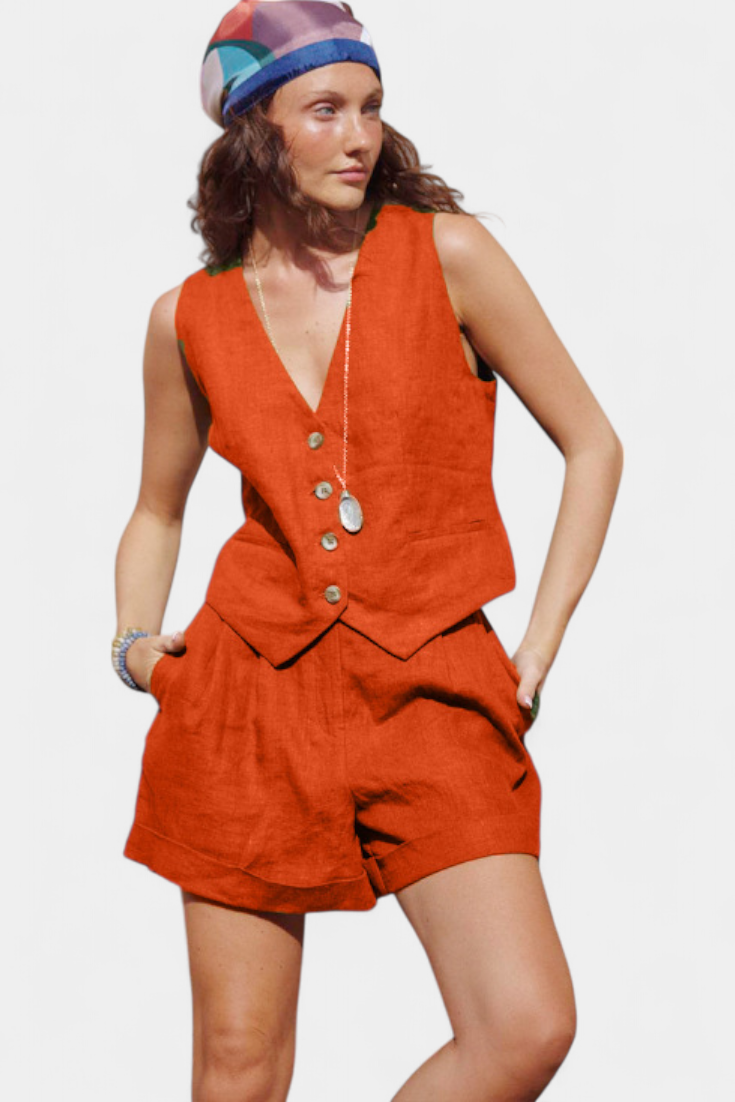Jennifer | Chaleco+Shorts