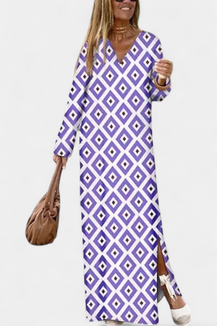 Brisa | Vestido Largo Geo
