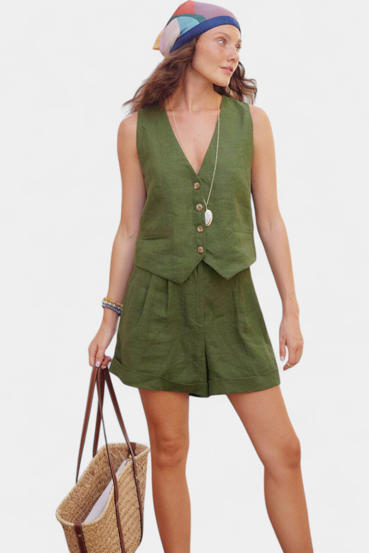 Jennifer | Chaleco+Shorts