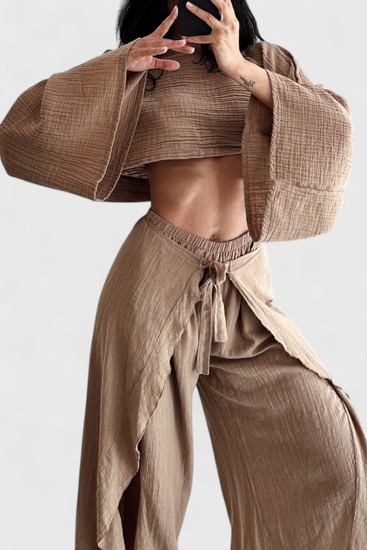 Elsie | Kimono y Pantalón
