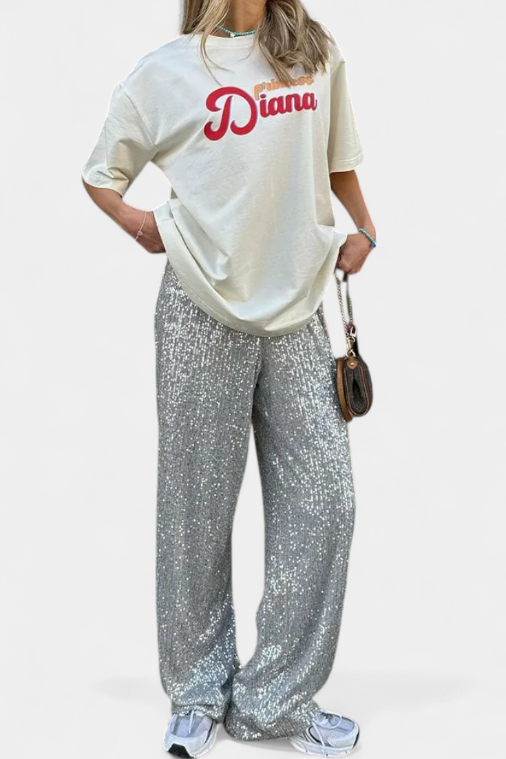 Elva | Pantalón paillette