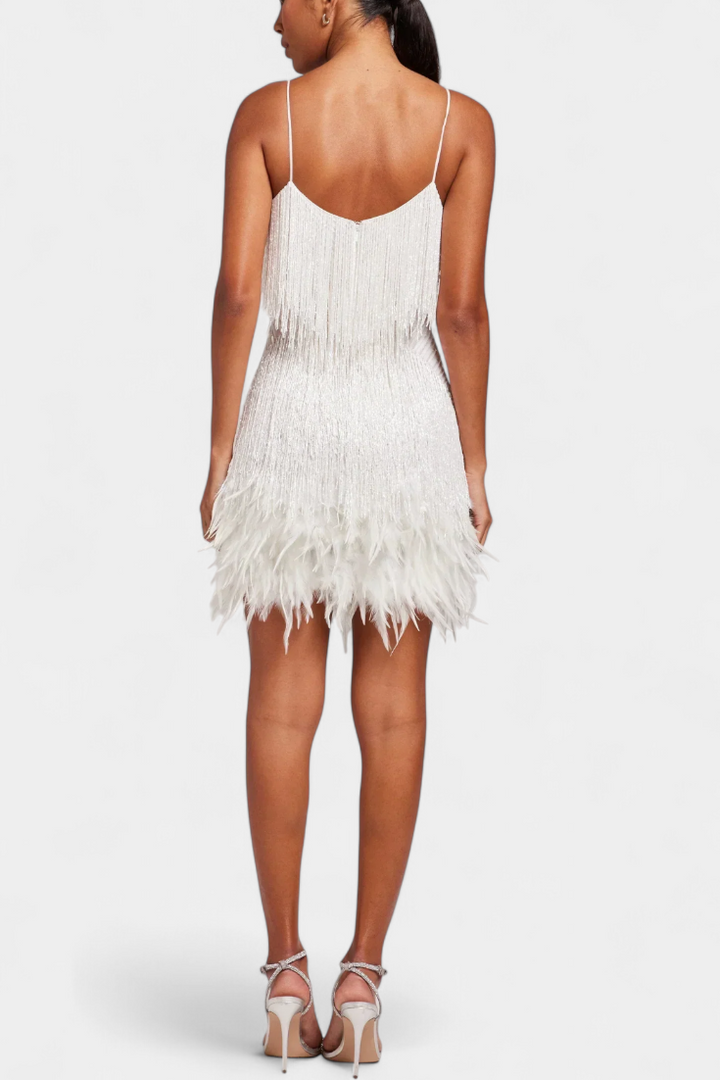 Sheril | Vestido Plumas