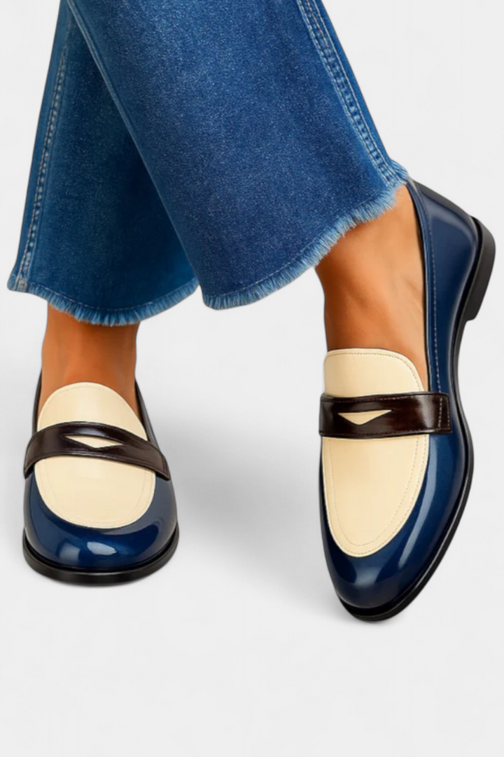 Claudia | Mocasin Bicolor