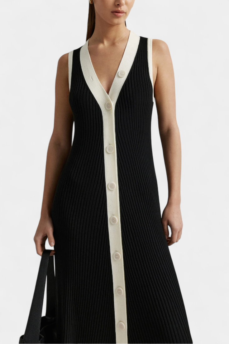 Brielle | Vestido punto V