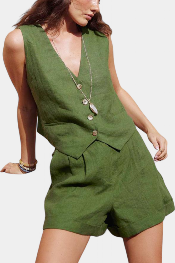 Jennifer | Chaleco+Shorts