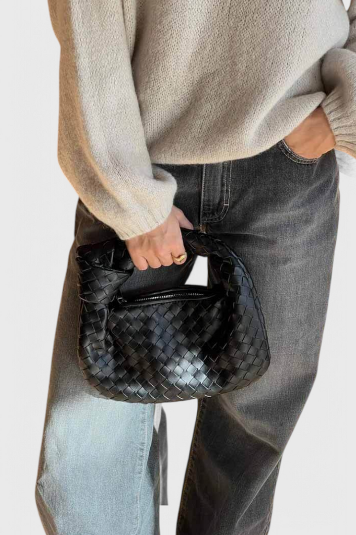 Sage | Mini Woven Satchel