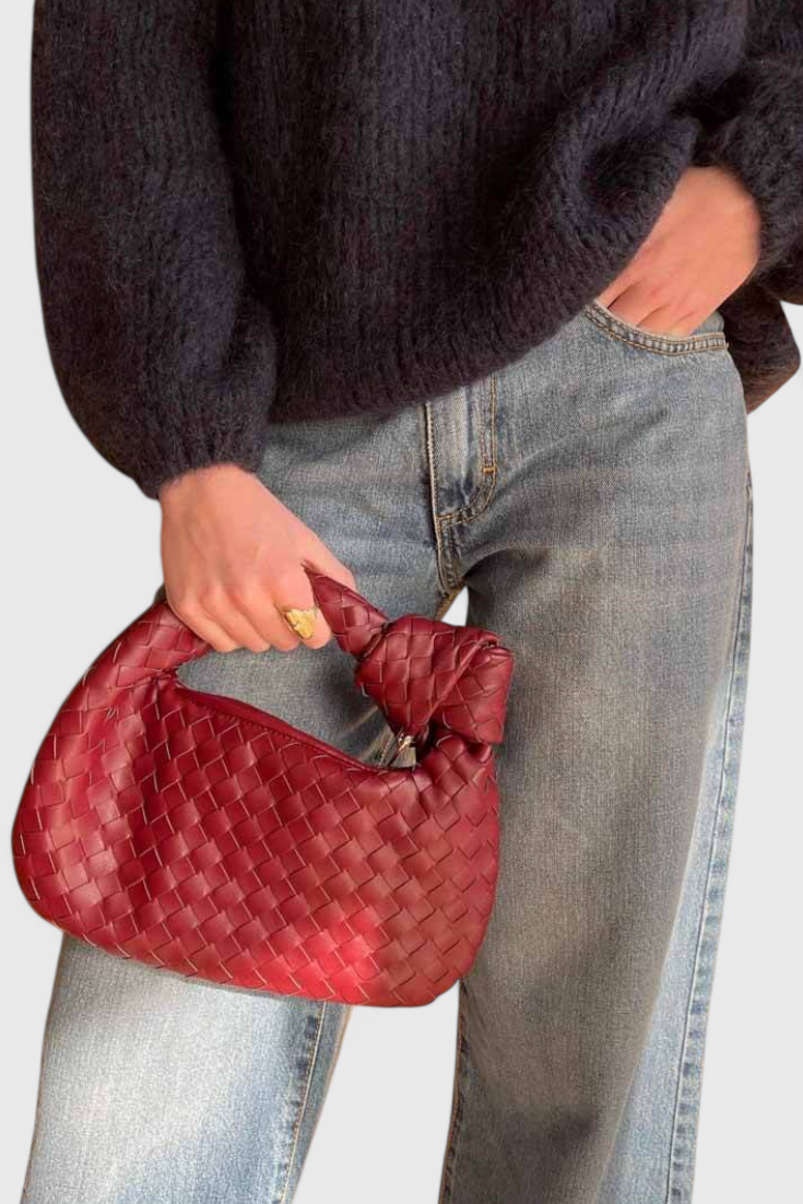Sage | Mini Woven Satchel